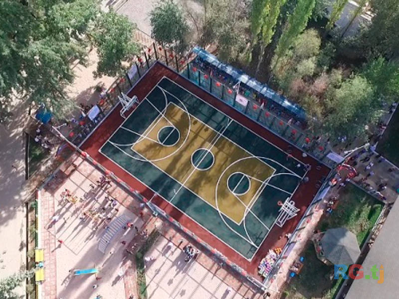 Укладка резинового покрытия в Таджикистане